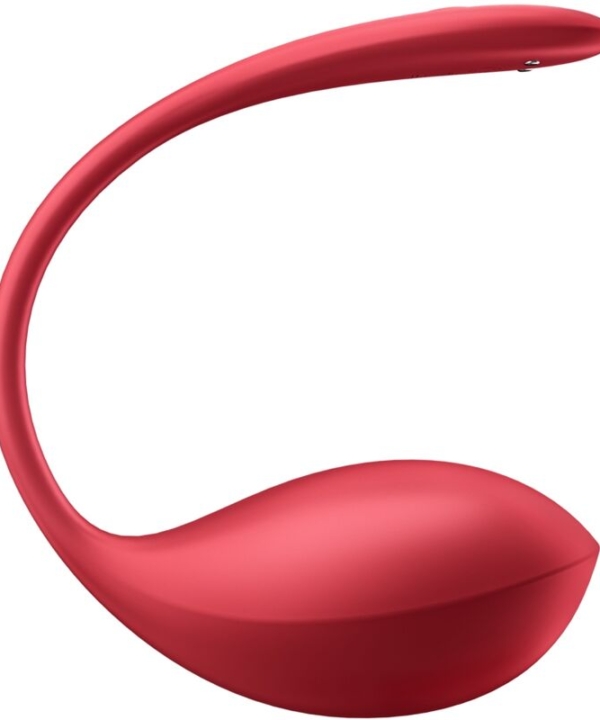 SATISFYER - SHINY PETAL ESTIMULADOR DE CONTROLE REMOTO G POINT VERMELHO APLICATIVO GRATUITO - Image 2